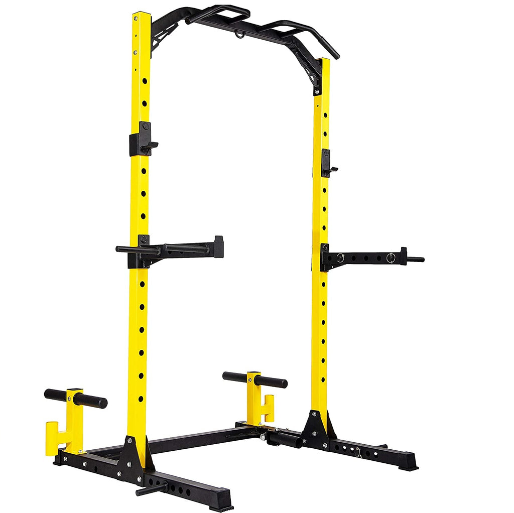 Multi-Function Adjustable Power Rack Exercise Squat Stand